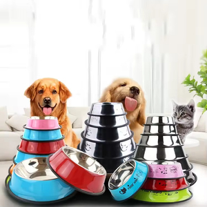 Factory Direct Sales Anpassbare, langlebige Tiernahrung schalen aus Edelstahl mit mehreren Spezifikationen für Katzen und Hunde - Product Image 1