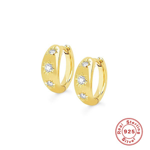 Pendientes de Plata de Ley S925, Pendientes de Aro Creativos y Personalizados - Product Image 4