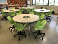 Chaise d'étude moderne GUANGWEI pour étudiants universitaires avec tablette d'écriture pour salle de classe et usage scolaire