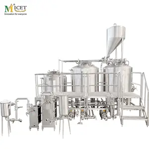 Equipamento para fabricação de cerveja MICET 7 barris pequena linha de produção de cerveja 7BBL microcervejaria brewpub taproom máquina de fazer cerveja para venda