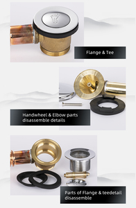 Joyhoo Ống Tắm Xả stopperwith Tip-Toe bồn tắm chất thải tràn bìa với nhỏ cắm - Product Image 4