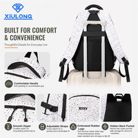 Sac à dos d'étudiant en polyester léger, imperméable, grande capacité, multi-compartiments, personnalisable avec logo OEM/ODM, pour la vente en gros