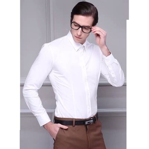 Prezzo all'ingrosso degli uomini di lusso a manica lunga <span class=keywords><strong>uomo</strong></span> <span class=keywords><strong>camicie</strong></span> di affari degli uomini della camicia - Product Image 5