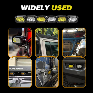 Jopower 2 cái <span class=keywords><strong>LED</strong></span> vỏ hổ phách 20 Wát 3 inch lái xe ánh sáng màu vàng trắng off road ánh sáng <span class=keywords><strong>LED</strong></span> bội thu bên đèn - Product Image 6