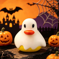 Jouets de bain en caoutchouc sur mesure de YINUO : Canard en caoutchouc fantôme d'Halloween, vente en gros directe d'usine