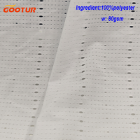 Soufflerie Conception Perforée 100% Polyester Tissu 80gsm Ultra-léger Respirant pour Running Vest Sportswear Textile Material