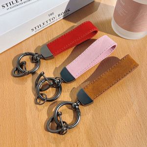 Llavero de Cuero PU Genuino con Logotipo Personalizado al por Mayor, con Hebilla de Herradura, Soporte Metálico para Llaves de Coche, Regalo - Product Image 5