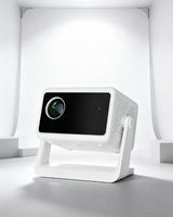 Projecteur de cinéma maison portable HTP C1, LCD HD 1080p/720p, haute luminosité 200 ANSI lumens, lampe LED, haut-parleurs intégrés, Internet