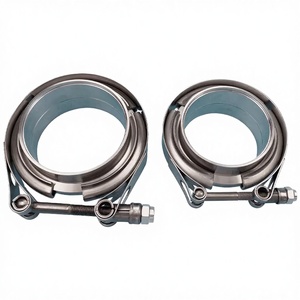 JTLD Raccord en <span class=keywords><strong>V</strong></span> mâle/femelle en acier inoxydable 304 poli, 2,75 pouces (70 mm), collier de serrage standard pour tuyau - Product Image 1