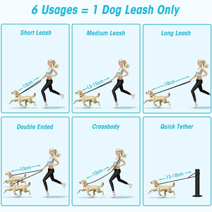 Bestseller Freihändige 8ft <span class=keywords><strong>Nylon</strong></span> Doppelleine Multifunktionale Hundetrainingsleine mit Hohem Tragekomfort, Ideal für Hundebesitzer - Product Image 3