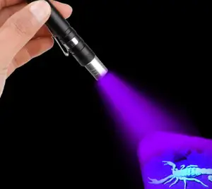 Function Medical Pen Light 2 IN 1 Yellow Blacklight Led Pocket Pen Light Flashlight Led UV