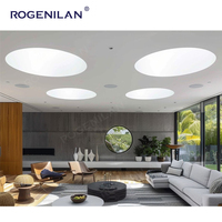 Rogenilan à bas prix cadre en aluminium stratifié toit vitré ventilation cercle électrique haut suspendu lucarne à vendre