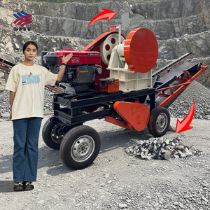 Mesin Penghancur Batu Diesel Jaw Crusher 20 Ton Per Jam, Harga Mesin Penghancur Batu Mobile, Mesin Pembuat Pasir Saudi - Product Image 1