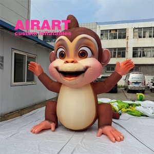 Actividades personalizadas de fábrica, decoración de <span class=keywords><strong>eventos</strong></span>, mascota, juguete de <span class=keywords><strong>mono</strong></span> inflable, globo de <span class=keywords><strong>mono</strong></span> de dibujos animados inflable - Product Image 4