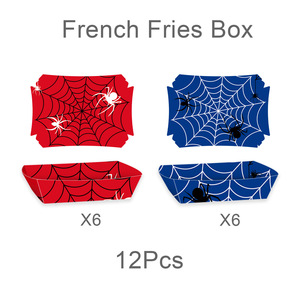 Juego de Platos, Vasos y Cubiertos Desechables de Papel Ecológicos con Temática de Spider Boy para Fiestas de Cumpleaños, Venta al por Mayor - Product Image 4