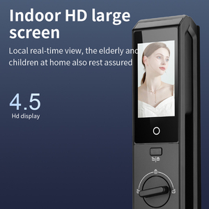 Serrure intelligente S959Max avec interphone vidéo et Tuya Wifi App Face Palm Reconnaissance d'empreintes digitales Carte <span class=keywords><strong>Code</strong></span> Clé Multi-déverrouillage pour la maison - Product Image 3