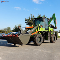 Yaweh mesin penggali, mesin traktor penggali bumi Backhoe Diesel baru terlaris 4x4 untuk dijual