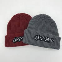 Nieuwe aanwinst: unisex wintermuts met aangepast logo, trendy, casual, warm, opgerolde rand, 3D-borduurwerk, digitale print, schedelmotief.