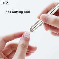 Fournitures d'ongles en métal argenté manche en bambou 18 pointes + 4 pinceaux à manche Pinceau interchangeable avec logo personnalisé Pinceaux de nail art