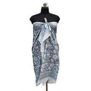 Wholesale Digital Print Medium Lightweight Eco-Friendly Cotton Quick Dry <b>Scarf</b> Set <b>Indian</b> Floral Women Stoles Assorted (22x72") - Product Image 1