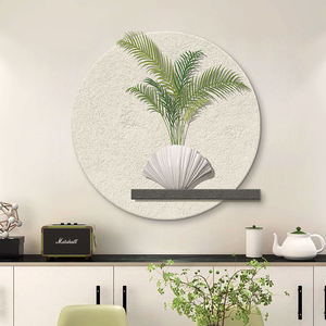 Peinture murale 3D en PVC style moderne, motif nature morte, plante verte simulée, pour salon et armoire – Meilleures ventes - Product Image 4