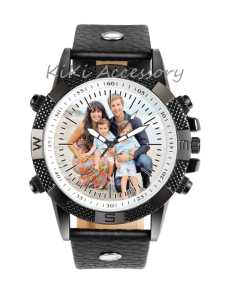 Orologio da Polso con Logo Personalizzato a Basso MOQ, Marchio Privato, Orologio in Pelle al Quarzo, Incisione del Marchio Aziendale e Stampa del Proprio Nome - Product Image 4