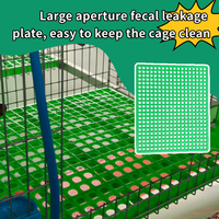 Cage à lapins à 3 niveaux et 18 niches, cage à animaux pour usage agricole, cage d'élevage de lapins galvanisée à chaud