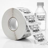 Etiquetas de Botellas Impermeables Impresas Personalizadas, Etiquetas Adhesivas Permanentes con Código de Barras SKU para la Industria Química, Alimentaria, de Bebidas y Médica