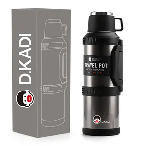 4L doppelwandige vakuum isolierte Edelstahl-Angel wasser flasche mit großer Kapazität Drink Thermal Flask Camping Travel Pot