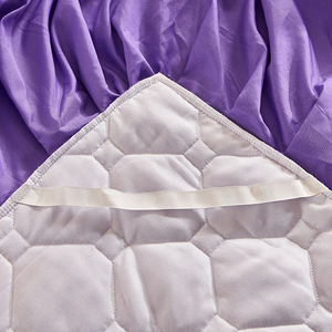 American Style Purple Lilac Velvet Colcha Impresso Set 4-Piece <span class=keywords><strong>Sleep</strong></span> Aid confortável - Product Image 5