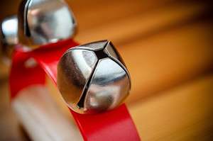 New Kids Sleigh Bells Percusión musical-handbells Jingles con empuñadura de madera para villancicos de Navidad/Actuaciones ESCOLARES/Aula - Product Image 4