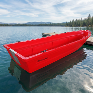 KEMAN - Botes de Pesca y Remo Profesionales de Polietileno Rotomoldeado de 4.5 m, Color Rojo/Naranja - Product Image 2