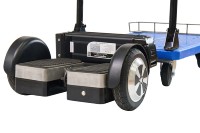 Carretilla Eléctrica Plegable de 200 kg de Carga con Motor sin Escobillas de 900 W, Carro de Equilibrio Automático, Almacenamiento de Herramientas y Personalización OEM