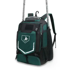 Черный зеленый бейсбольная сумка рюкзак