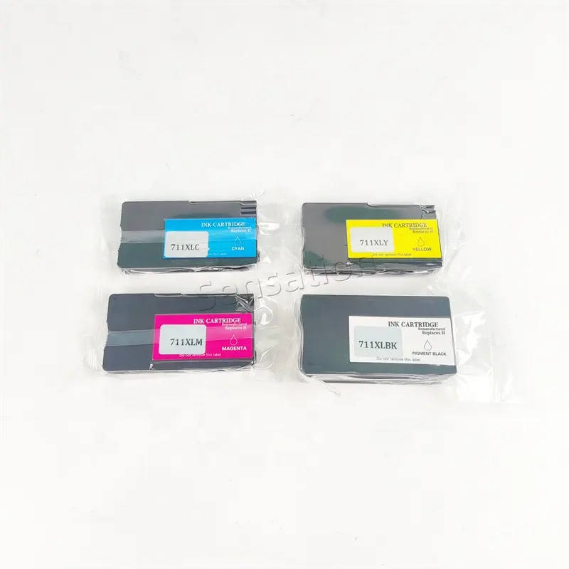 Mới Đến Màu Mực Cartridge 711 711xl Nhà Máy Giá Bán Buôn Cho HP Designjet T120 T125 T130 T520 Máy In