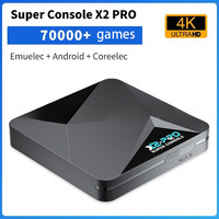 X2 PRO Super Console 70000 Console de jeu vidéo à domicile 3D double décodeur avec TV HD nostalgique Arcade deux personnes Joystick