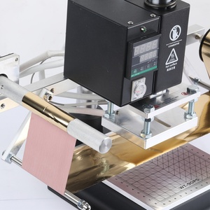 Hot Foil Stamping Machine 10X13cm Manual Heat Press for <b>Leather</b> and Paper Craft Embossing Brass Mold Logo Wood Branding - Product Image 4