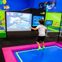 Jeu de trampoline interactif avec écran LCD de 55 pouces, écran HD, détection de mouvement