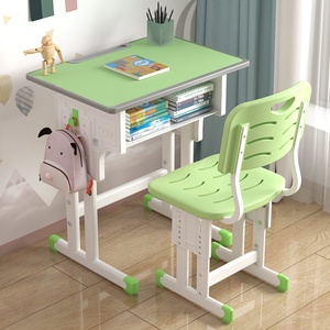 Ensembles d'étude pour enfants de haute qualité, multicolores au choix, bureaux et chaises pour étudiants, tables et chaises réglables en hauteur - Product Image 5