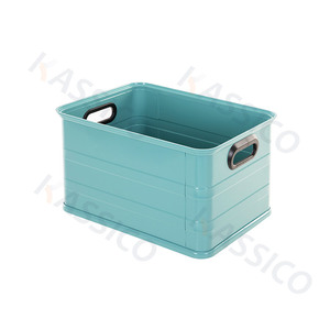 KASSICO Boîte en aluminium Panier de rangement pour le camping Boîte pour ustensiles de cuisine - Product Image 3