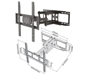 ソニーフィリップススカイワース用スイベルチルトTVマウントLCDヘビーデューティーTVブラケットフルモーションインビジョンTVウォールマウント