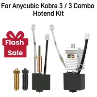 Kit de Hotend para Anycubic Kobra 3, Tubo de Calentamiento Bimetálico de 24V 50W con Termistor para Cabezal de Impresión Anycubic Kobra 3 Combo
