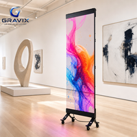 Affiche LED transparente holographique COB P3.91 P6.25 pour la publicité en détail
