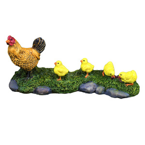 Miniatura Musgo Paisaje Mini Granja Pollo Figuritas Miniatura Gallo <span class=keywords><strong>Gallina</strong></span> y <span class=keywords><strong>Pollito</strong></span> Figuras - Product Image 5