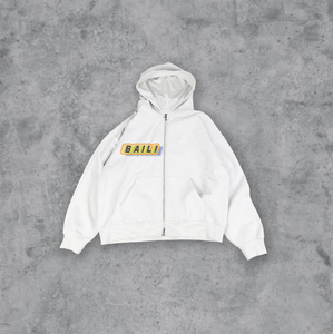 Conjunto de sudadera y pantalones de chándal con estampado de rizo en blanco personalizado, chándales informales de peso pesado de lana 100%, conjuntos de pantalones de chándal deportivos con capucha - Product Image 2