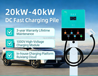 Station de recharge murale pour véhicules électriques 7kW AC GB/T 32A 220V, utilisation commerciale, recharge rapide pour véhicules électriques
