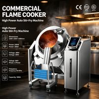 Machine à frire automatique en acier inoxydable SEMIKRON, écran tactile intelligent, wok commercial, équipement de cuisine inclinable à 360 degrés