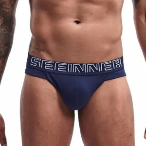Boxer Men Briefs Custom Elastic Waistband Pouch Boxers Brief Private Label Men's Sexy Underwear Free Sample Men Boxer Briefs