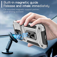 Armure Téléphone étui pour samsung Galaxy S23 Ultra A13 A14 A33 A34 A54 5G Fenêtre Coulissante Caméra Protéger Magnétique Voiture Anneau Titulaire Couverture