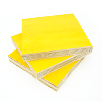Contreplaqué de coffrage de couleur jaune à 3 plis pour la construction de coffrages